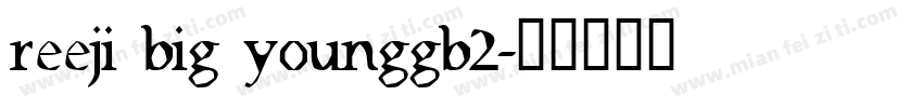 reeji big younggb2字体转换